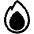Fire High Contrast Emoji from Fluent Emoji High Contrast Set