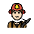 Firefighter Light Skin Tone Emoji from OpenMoji Set