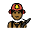 Firefighter Medium Dark Skin Tone Emoji from OpenMoji Set