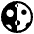 First Quarter Moon High Contrast Emoji from Fluent Emoji High Contrast Set