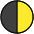 First Quarter Moon Emoji from OpenMoji Set