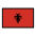 Flag Albania Emoji from OpenMoji Set