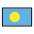 Flag Palau Emoji from OpenMoji Set