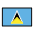 Flag St. Lucia Emoji from OpenMoji Set