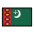 Flag Turkmenistan Emoji from OpenMoji Set