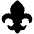 Fleur De Lis High Contrast Emoji from Fluent Emoji High Contrast Set