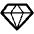 Gem Stone High Contrast Emoji from Fluent Emoji High Contrast Set