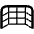 Goal Net High Contrast Emoji from Fluent Emoji High Contrast Set