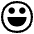 Grinning Face High Contrast Emoji from Fluent Emoji High Contrast Set