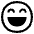 Grinning Face With Smiling Eyes High Contrast Emoji from Fluent Emoji High Contrast Set