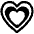 Growing Heart High Contrast Emoji from Fluent Emoji High Contrast Set