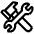 Hammer And Wrench High Contrast Emoji from Fluent Emoji High Contrast Set
