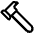 Hammer High Contrast Emoji from Fluent Emoji High Contrast Set