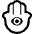 Hamsa High Contrast Emoji from Fluent Emoji High Contrast Set
