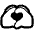 Heart Hands High Contrast Default Emoji from Fluent Emoji High Contrast Set