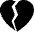 Heartbreak Fill Icon from Bootstrap Set