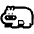 Hippopotamus High Contrast Emoji from Fluent Emoji High Contrast Set