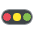 Horizontal Traffic Light Emoji from EmojiTwo Colors Set