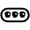 Horizontal Traffic Light High Contrast Emoji from Fluent Emoji High Contrast Set
