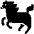 Horse High Contrast Emoji from Fluent Emoji High Contrast Set