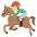 Horse Racing Emoji from EmojiTwo Colors Set