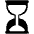 Hourglass Not Done High Contrast Emoji from Fluent Emoji High Contrast Set