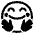 Hugging Face High Contrast Emoji from Fluent Emoji High Contrast Set