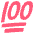 Hundred Points Emoji from EmojiTwo Colors Set