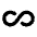 Infinity High Contrast Emoji from Fluent Emoji High Contrast Set
