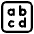 Input Latin Lowercase High Contrast Emoji from Fluent Emoji High Contrast Set