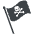 Jolly Rogers Flag Emoji from EmojiTwo Colors Set