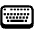 Keyboard High Contrast Emoji from Fluent Emoji High Contrast Set
