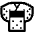 Kimono High Contrast Emoji from Fluent Emoji High Contrast Set