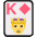 King Of Diamonds Emoji from EmojiTwo Colors Set