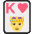 King Of Hearts Emoji from EmojiTwo Colors Set