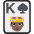 King Of Spades Emoji from EmojiTwo Colors Set