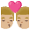 Kiss Man Man Medium Light Skin Tone Emoji from Noto Emoji Set