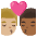 Kiss Man Man Medium Light Skin Tone Medium Dark Skin Tone Emoji from Noto Emoji Set
