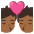 Kiss Medium Dark Skin Tone Emoji from Noto Emoji Set