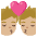 Kiss Medium Light Skin Tone Emoji from Noto Emoji Set