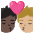 Kiss Person Person Dark Skin Tone Medium Light Skin Tone Emoji from Noto Emoji Set
