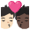 Kiss Person Person Light Skin Tone Dark Skin Tone Emoji from Noto Emoji Set
