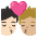 Kiss Person Person Light Skin Tone Medium Light Skin Tone Emoji from Noto Emoji Set