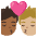 Kiss Person Person Medium Dark Skin Tone Medium Light Skin Tone Emoji from Noto Emoji Set