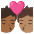 Kiss Person Person Medium Dark Skin Tone Medium Skin Tone Emoji from Noto Emoji Set