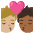 Kiss Person Person Medium Light Skin Tone Medium Dark Skin Tone Emoji from Noto Emoji Set