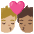 Kiss Person Person Medium Light Skin Tone Medium Skin Tone Emoji from Noto Emoji Set