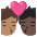 Kiss Person Person Medium Skin Tone Dark Skin Tone Emoji from Noto Emoji Set