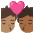 Kiss Person Person Medium Skin Tone Medium Dark Skin Tone Emoji from Noto Emoji Set