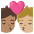 Kiss Person Person Medium Skin Tone Medium Light Skin Tone Emoji from Noto Emoji Set